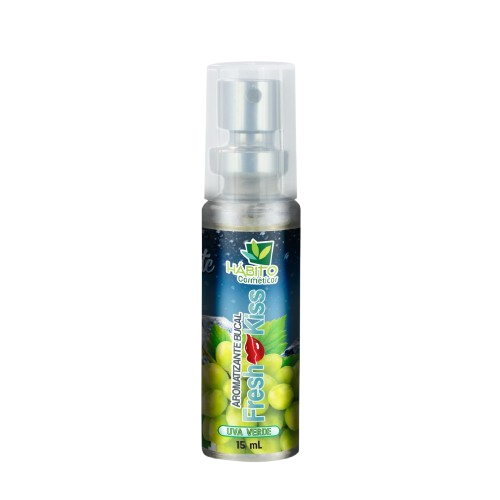 Aromatizante Bucal Fresh Kiss Uva Verde 15mL